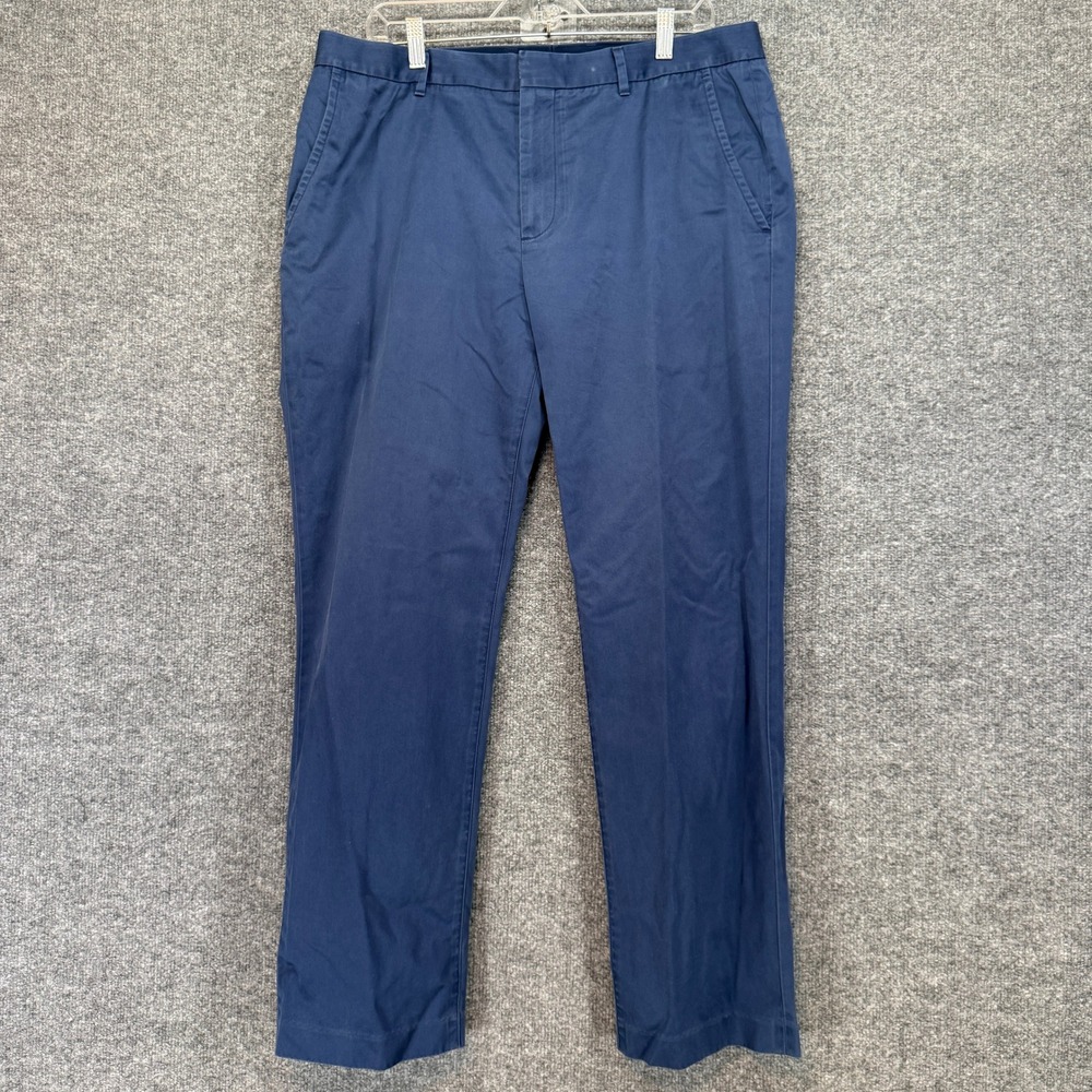 Bonobos Pants Men 36/30 Blue Straight Fit Weekday‎ Warrior Monday Cotton
